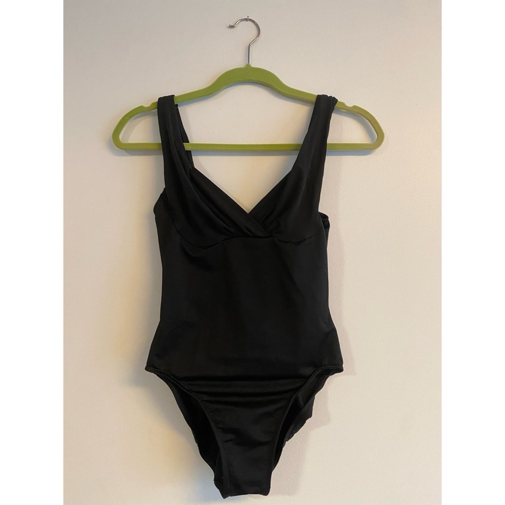 Vintage 90s Black One-piece bathing suit XS